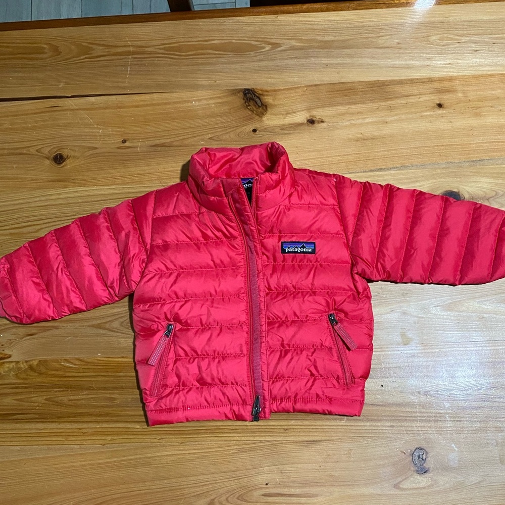 Patagonia Puffer Jacket, Hot Pink, 3-6m